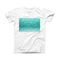The Turquoise Unfocused Glimmer ink-Fuzed Front Spot Graphic Unisex Soft-Fitted Tee Shirt