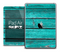 The Turquoise Wood Planks Skin for the iPad Air
