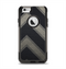 The Two-Toned Dark Black Wide Chevron Pattern Apple iPhone 6 Otterbox Commuter Case Skin Set