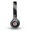 The Two-Toned Dark Black Wide Chevron Pattern Skin for the Beats by Dre Mixr Headphones