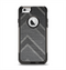 The Two-Toned Dark Black Wide Chevron Pattern V3 Apple iPhone 6 Otterbox Commuter Case Skin Set