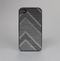 The Two-Toned Dark Black Wide Chevron Pattern V3 Skin-Sert for the Apple iPhone 4-4s Skin-Sert Case