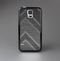 The Two-Toned Dark Black Wide Chevron Pattern V3 Skin-Sert Case for the Samsung Galaxy S5