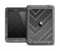 The Two-Toned Dark Black Wide Chevron Pattern V3 Apple iPad Air LifeProof Fre Case Skin Set