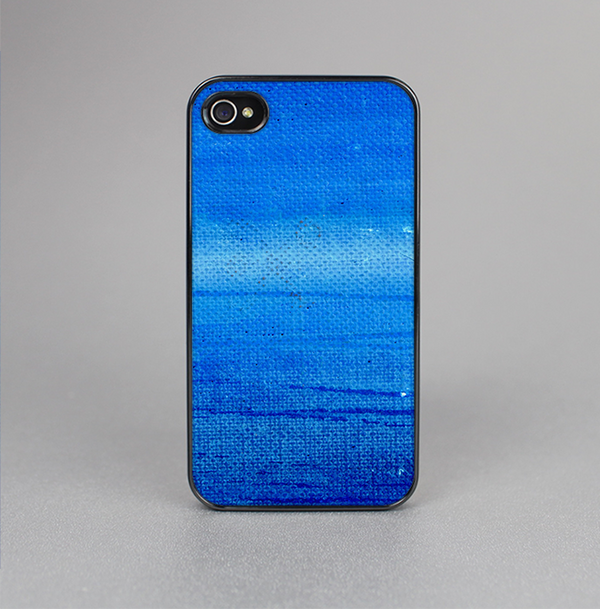 The Unbalanced Blue Textile Surface Skin-Sert for the Apple iPhone 4-4s Skin-Sert Case