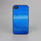 The Unbalanced Blue Textile Surface Skin-Sert for the Apple iPhone 4-4s Skin-Sert Case