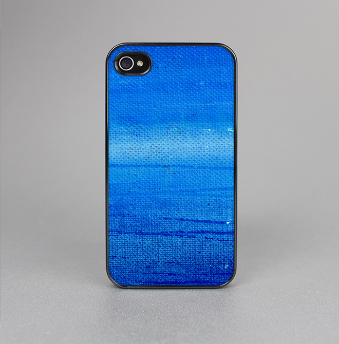 The Unbalanced Blue Textile Surface Skin-Sert for the Apple iPhone 4-4s Skin-Sert Case