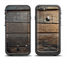 The Uneven Dark Wooden Planks Apple iPhone 6/6s LifeProof Fre Case Skin Set