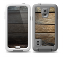 The Uneven Dark Wooden Planks Skin for the Samsung Galaxy S5 frē LifeProof Case