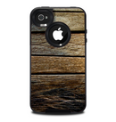 The Uneven Dark Wooden Planks Skin for the iPhone 4-4s OtterBox Commuter Case