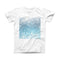 The Unfocused Abstract Blue Rain ink-Fuzed Front Spot Graphic Unisex Soft-Fitted Tee Shirt