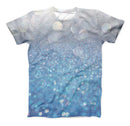 The Unfocused Blue Orbs of Light ink-Fuzed Unisex All Over Full-Printed Fitted Tee Shirt