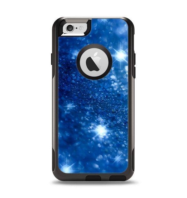 The Unfocused Blue Sparkle Apple iPhone 6 Otterbox Commuter Case Skin Set