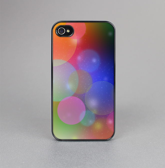 The Unfocused Color Rainbow Bubbles Skin-Sert for the Apple iPhone 4-4s Skin-Sert Case