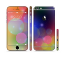 The Unfocused Color Rainbow Bubbles Sectioned Skin Series for the Apple iPhone 6/6s Plus