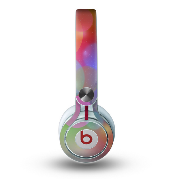 The Unfocused Color Rainbow Bubbles Skin for the Beats by Dre Mixr Headphones