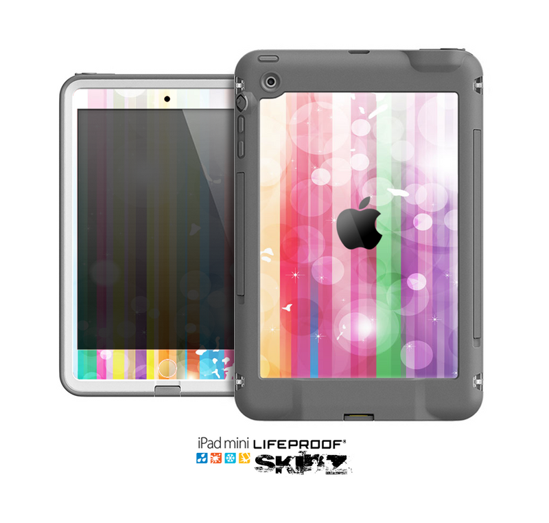 The Unfocused Color Vector Bars Skin for the Apple iPad Mini LifeProof Case
