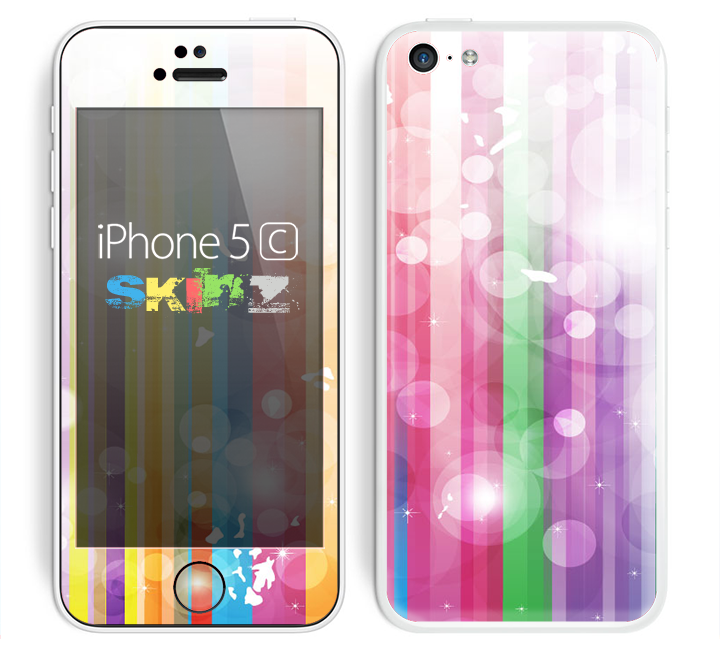 The Unfocused Color Vector Bars Skin for the Apple iPhone 5c