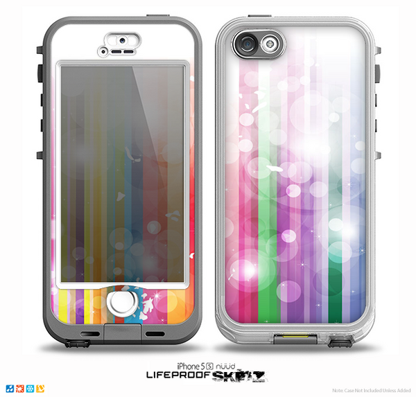 The Unfocused Color Vector Bars Skin for the iPhone 5-5s NUUD LifeProof Case