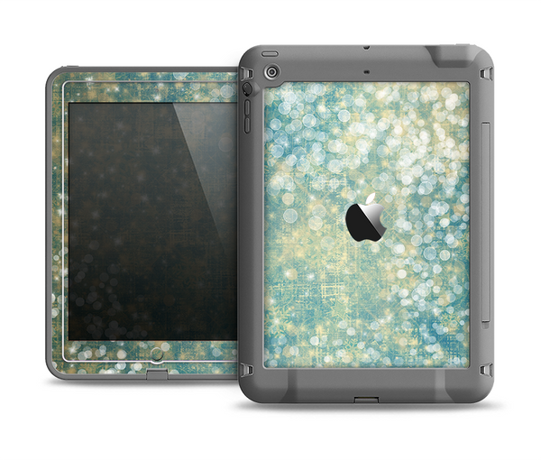 The Unfocused Green & White Drop Surface Apple iPad Air LifeProof Fre Case Skin Set