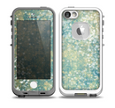 The Unfocused Green & White Drop Surface Skin for the iPhone 5-5s fre LifeProof Case