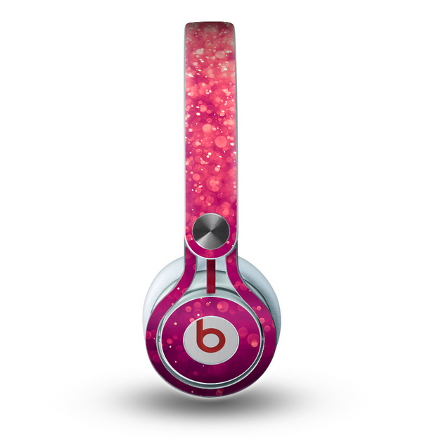 The Unfocused Pink Glimmer Skin for the Beats by Dre Mixr Headphones