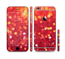 The Unfocused Red Showers Sectioned Skin Series for the Apple iPhone 6s Plus