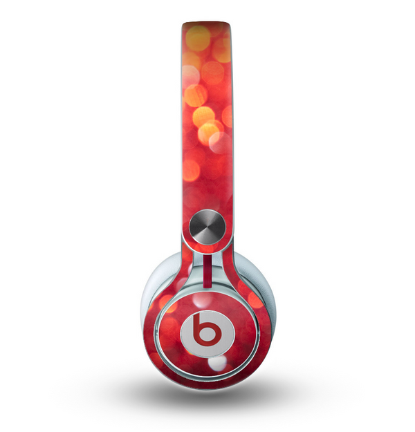 The Unfocused Red Showers Skin for the Beats by Dre Mixr Headphones