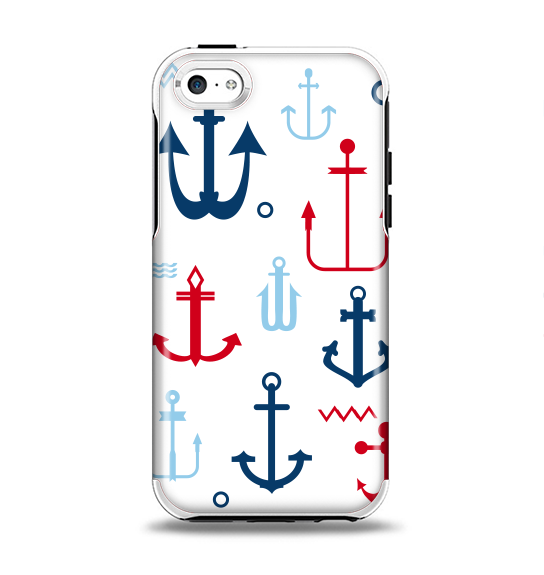 The Various Anchor Colored Icons Apple iPhone 5c Otterbox Symmetry Case Skin Set
