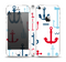 The Various Anchor Colored Icons Skin Set for the Apple iPhone 5