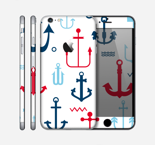 The Various Anchor Colored Icons Skin for the Apple iPhone 6 Plus