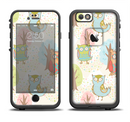 The Various Cartoon Owls Pattern Apple iPhone 6/6s LifeProof Fre Case Skin Set