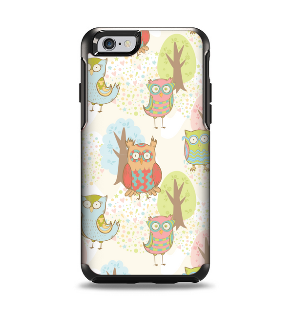 The Various Cartoon Owls Pattern Apple iPhone 6 Otterbox Symmetry Case Skin Set