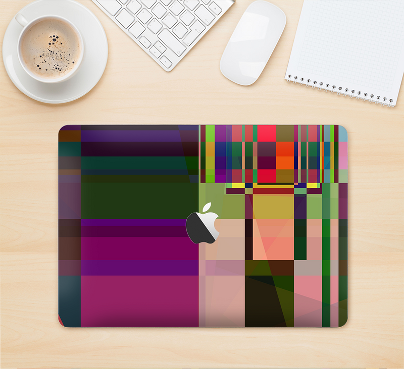 The Various Colorful Intersecting Shapes Skin Kit for the 12" Apple MacBook (A1534)