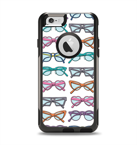 The Various Colorful Vector Glasses Apple iPhone 6 Otterbox Commuter Case Skin Set