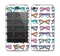The Various Colorful Vector Glasses Skin for the Apple iPhone 4-4s