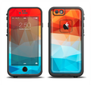 The Vector Abstract Shaped Blue-Orange Overlay Apple iPhone 6/6s LifeProof Fre Case Skin Set