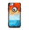 The Vector Abstract Shaped Blue-Orange Overlay Apple iPhone 6 Otterbox Commuter Case Skin Set