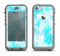The Vector Abstract Shaped Blue Overlay Apple iPhone 5c LifeProof Nuud Case Skin Set