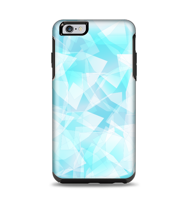 The Vector Abstract Shaped Blue Overlay Apple iPhone 6 Plus Otterbox Symmetry Case Skin Set