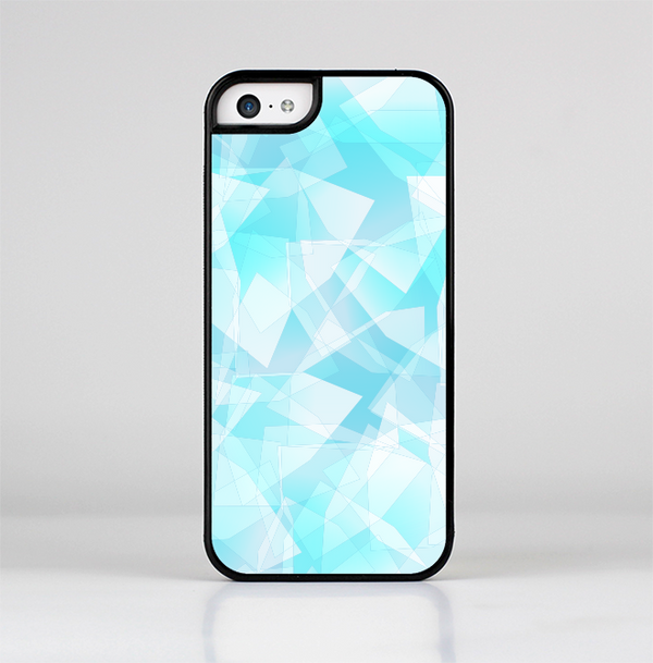 The Vector Abstract Shaped Blue Overlay Skin-Sert for the Apple iPhone 5c Skin-Sert Case