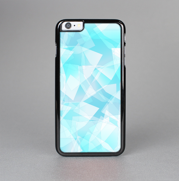 The Vector Abstract Shaped Blue Overlay Skin-Sert for the Apple iPhone 6 Plus Skin-Sert Case