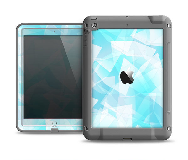 The Vector Abstract Shaped Blue Overlay Apple iPad Air LifeProof Fre Case Skin Set