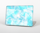 The Vector Abstract Shaped Blue Overlay Skin Set for the Apple MacBook Pro 15" with Retina Display