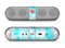 The Vector Abstract Shaped Blue Overlay Skin for the Beats by Dre Pill Bluetooth Speaker