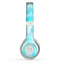 The Vector Abstract Shaped Blue Overlay Skin for the Beats by Dre Solo 2 Headphones