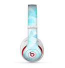 The Vector Abstract Shaped Blue Overlay Skin for the Beats by Dre Studio (2013+ Version) Headphones