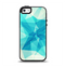 The Vector Abstract Shaped Blue Overlay V2 Apple iPhone 5-5s Otterbox Symmetry Case Skin Set