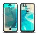 The Vector Abstract Shaped Blue Overlay V2 Apple iPhone 6/6s LifeProof Fre Case Skin Set