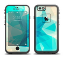 The Vector Abstract Shaped Blue Overlay V2 Apple iPhone 6/6s Plus LifeProof Fre Case Skin Set